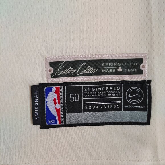 Boston Celtics Jaylen Brown #7 Cream Jersey - Picture 5 of 8